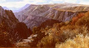 Black Canyon landscape painting